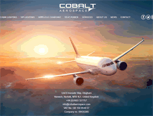 Tablet Screenshot of cobaltaerospace.com